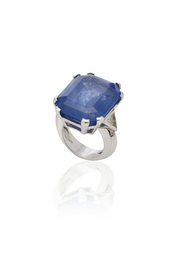 Natural 50ct Ceylon Sapphire Ring