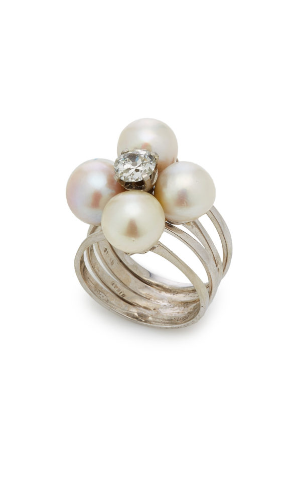 Pearls and Diamond Ring - Image 3