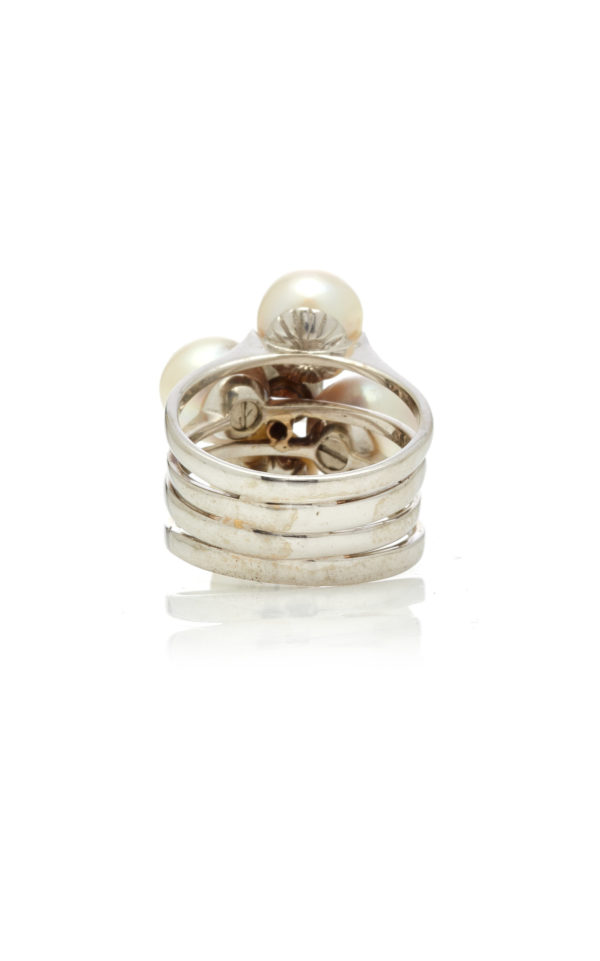Pearls and Diamond Ring - Image 5