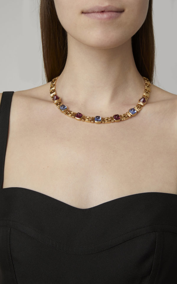 Bulgari Sapphire and Tormaline Necklace - Image 2