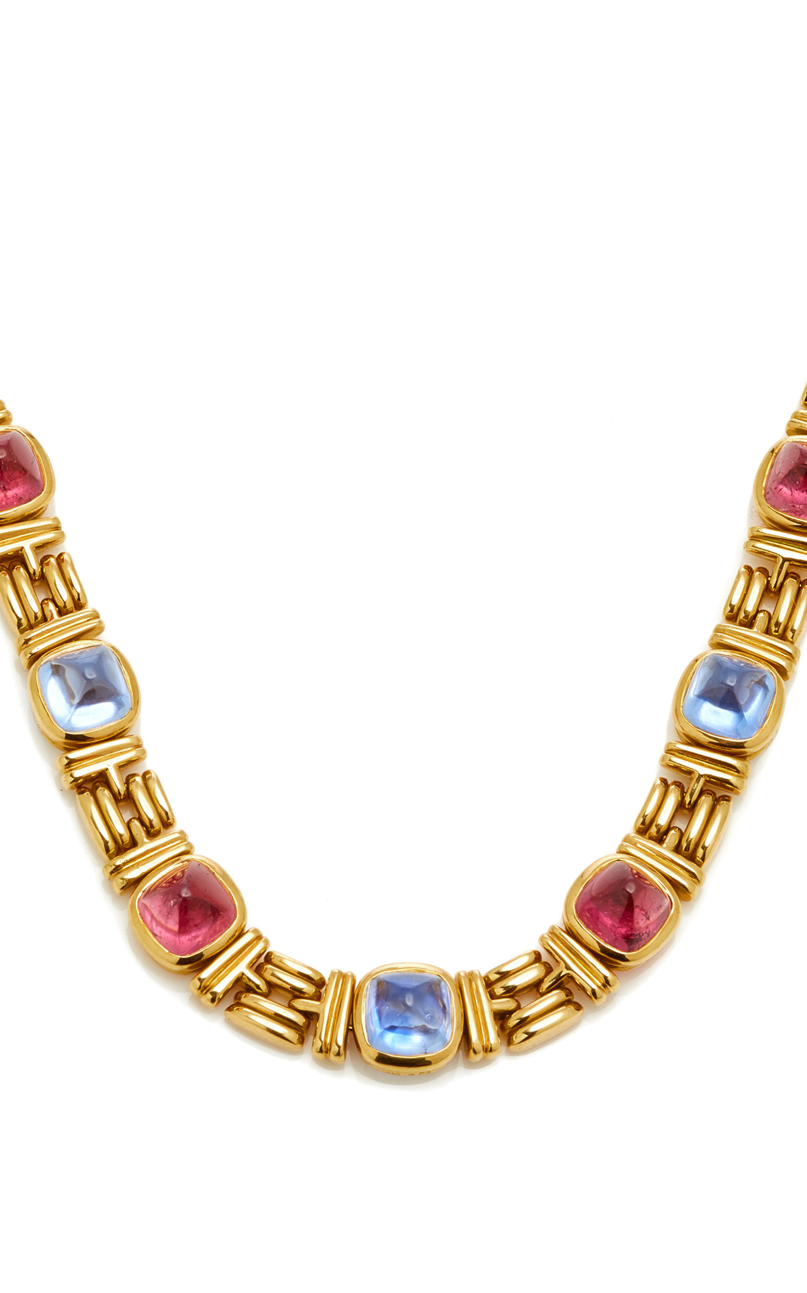 bulgari sapphire flower necklace