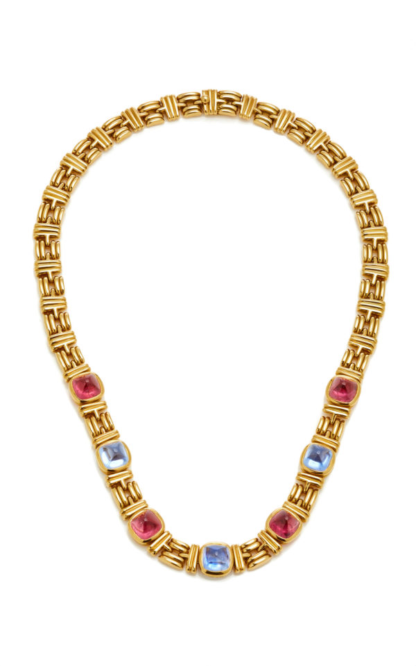 Bulgari Sapphire and Tormaline Necklace