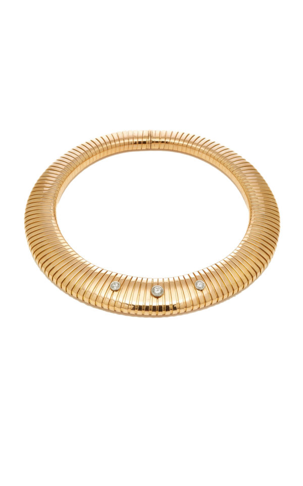 Bulgari Tubogas and Diamond Necklace