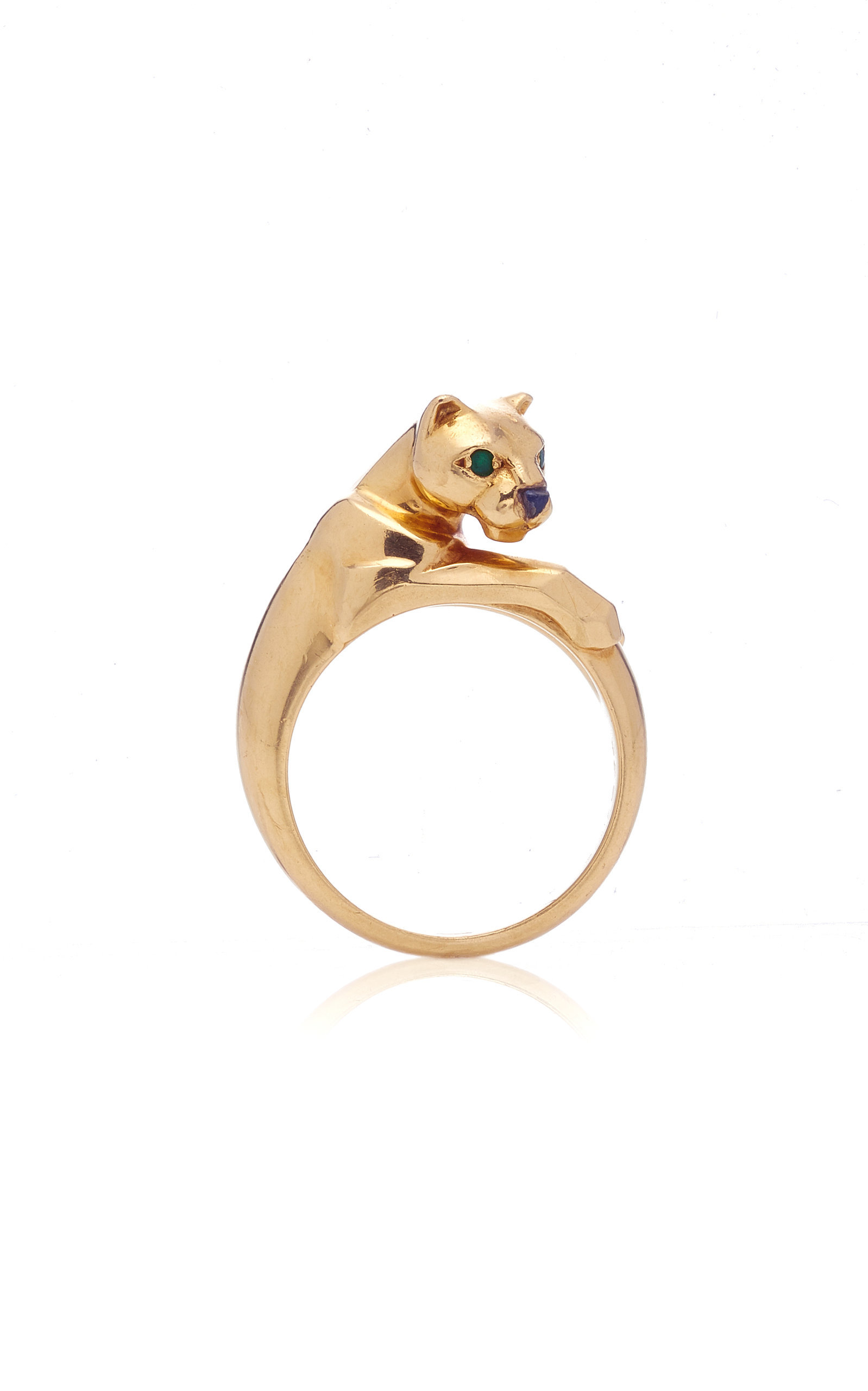 cartier panther gold ring