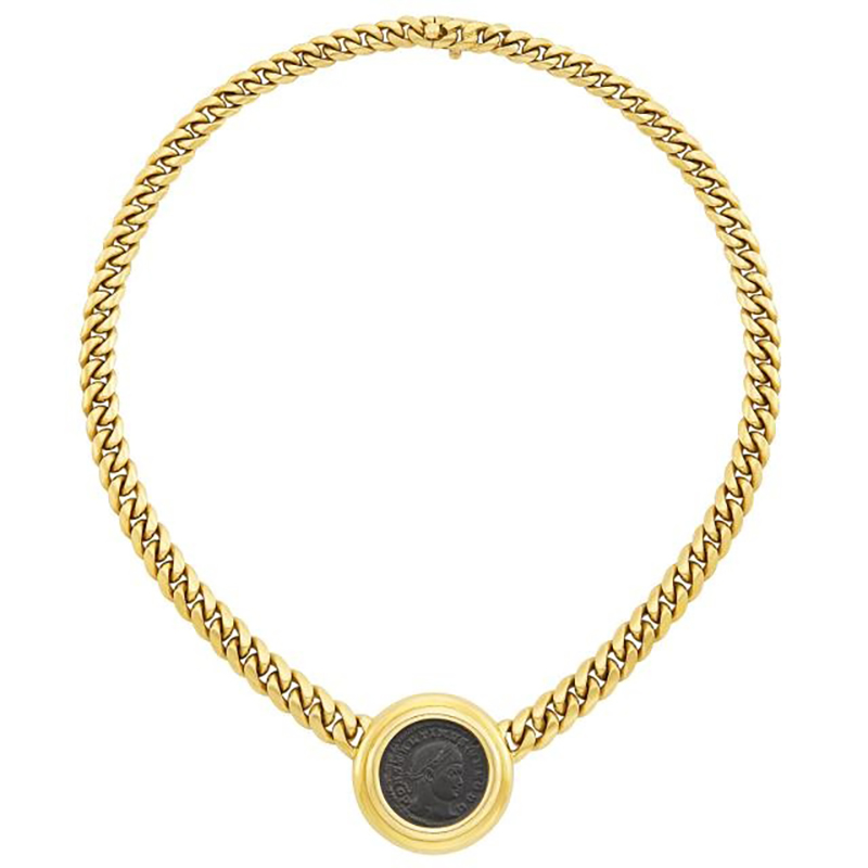 bulgari monete necklace