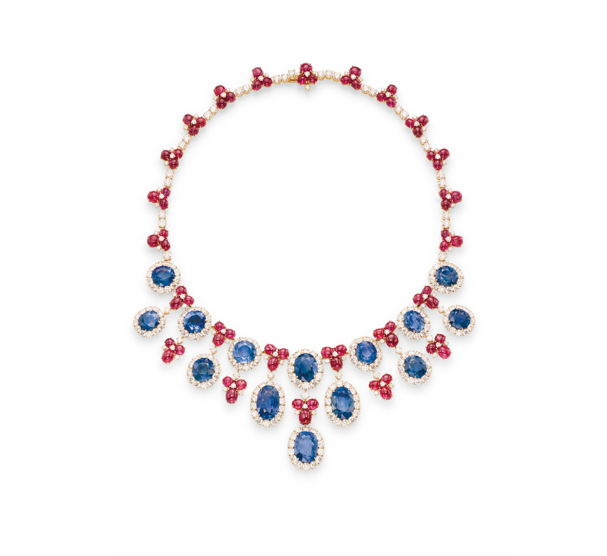 bulgari sapphire and diamond necklace