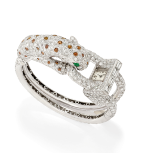Van Cleef-David Webb Unique Leopard Diamond Watch