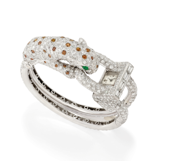 Van Cleef-David Webb Unique Leopard Diamond Watch