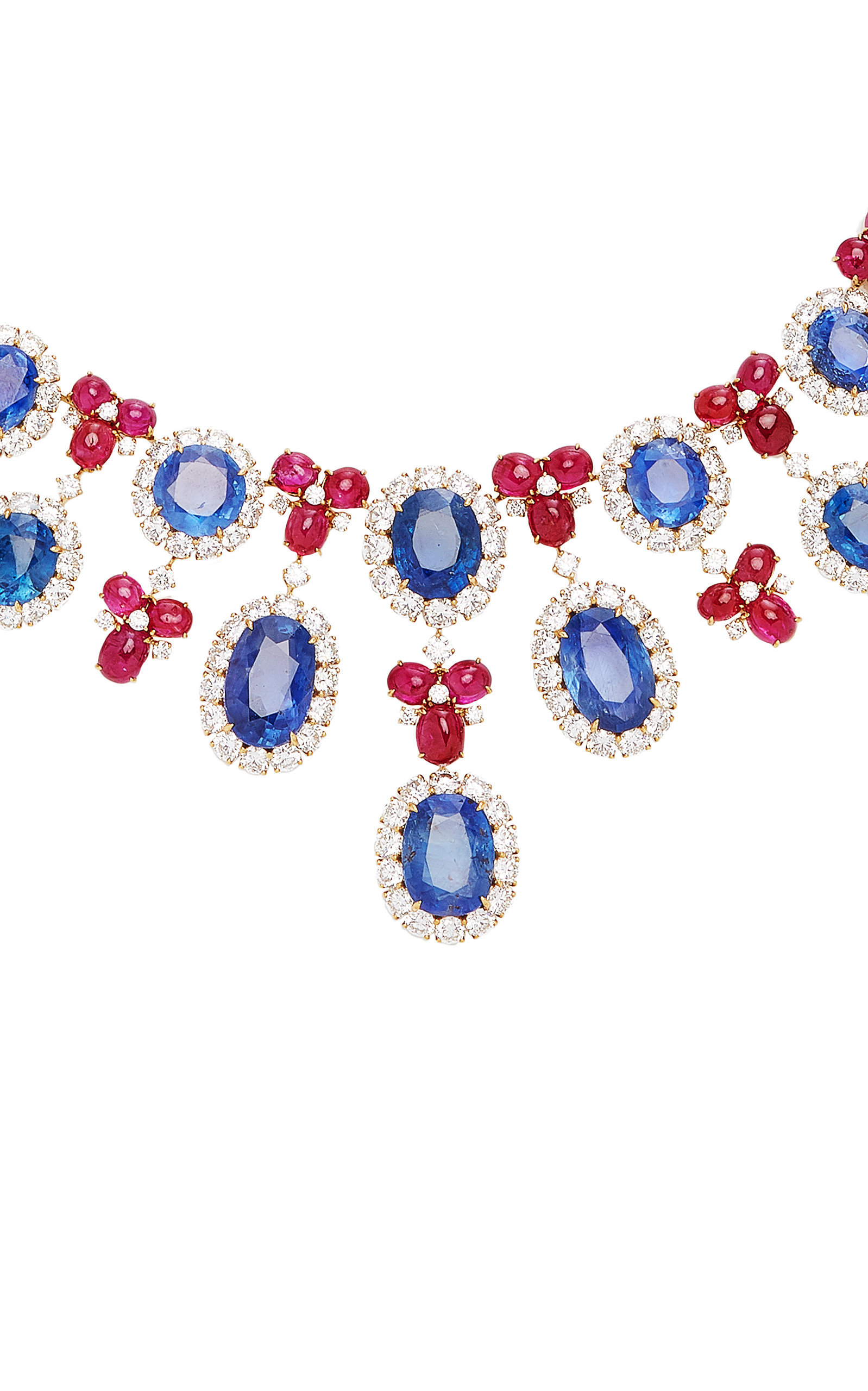 bulgari diamond and sapphire necklace