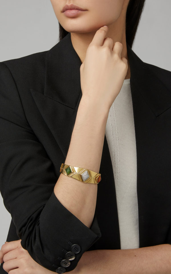 Peridot Citrine & Diamond Bracelet - Image 2
