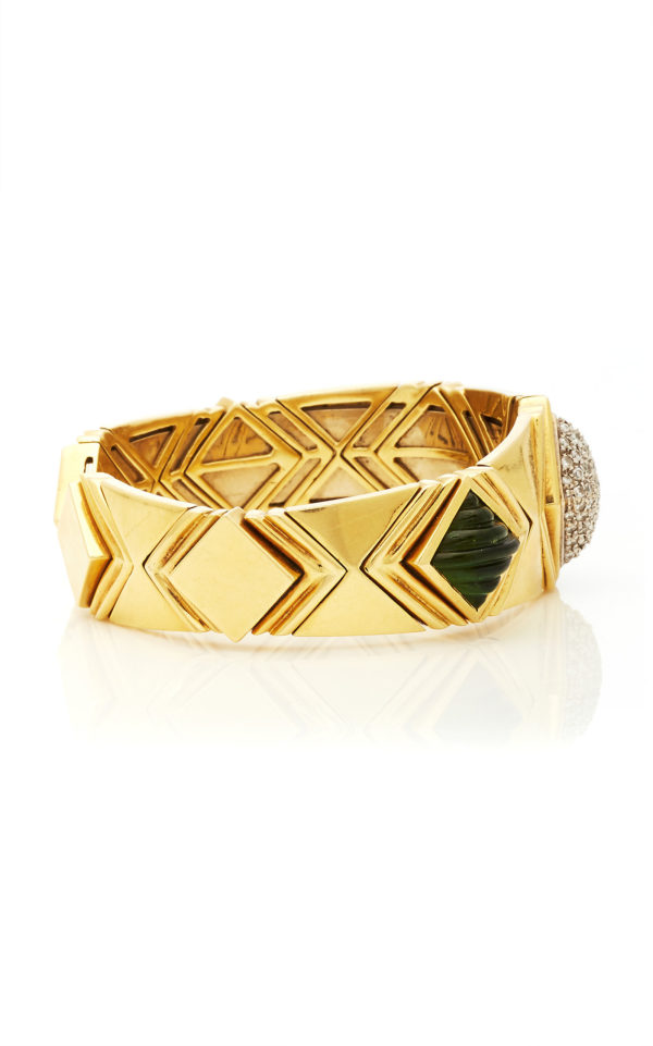 Peridot Citrine & Diamond Bracelet - Image 4