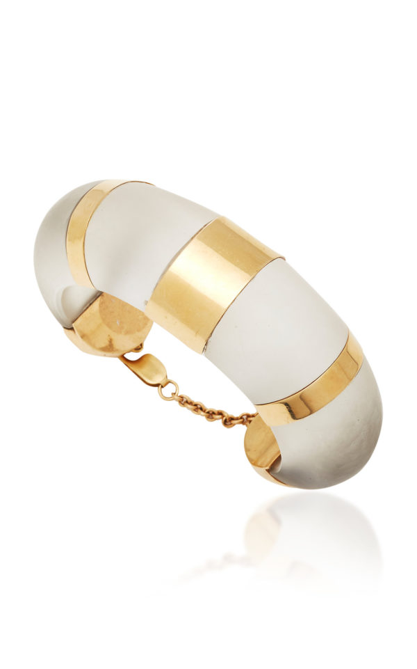 Rock Crystal and Gold Bracelet
