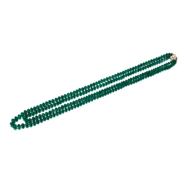 Bulgari Emerald Beads Necklace