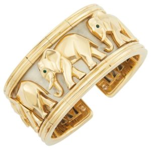 Cartier Elephant Two Color Gold Bracelet