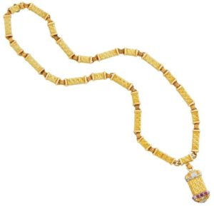Cazzaniga Long Sautoir Necklace
