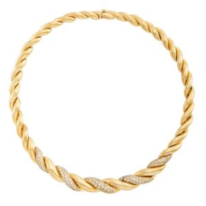Van Cleef Gold & Diamond Necklace