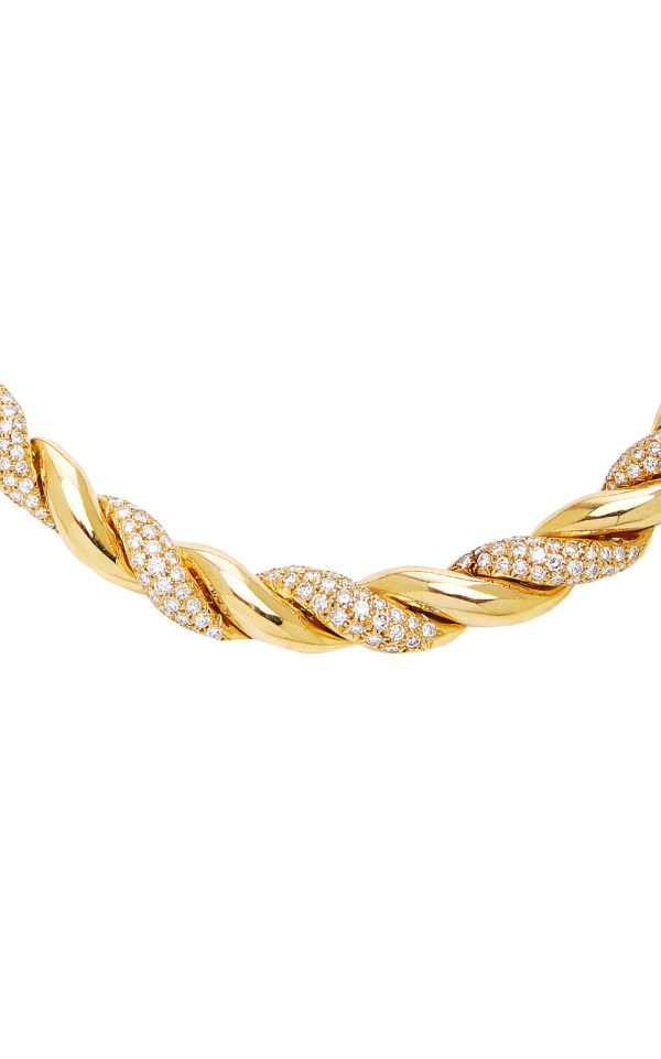 Van Cleef Gold & Diamond Necklace - Image 3