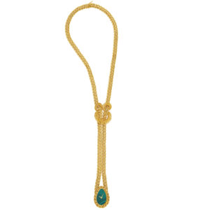 Piaget Gold and Malachite Pendant Necklace Watch