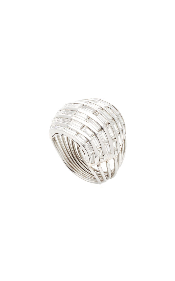 Wavy Diamond Cocktail Ring