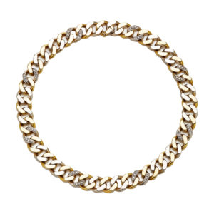 Italian Groumette Curb Chain Necklace