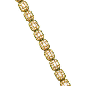 Indian Diamond and Enamel Bracelet