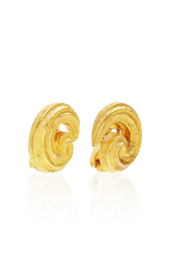 Gold Swirl Earclips - Image 4