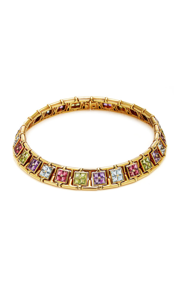Bulgari Multi-Color Stones and Gold Necklace