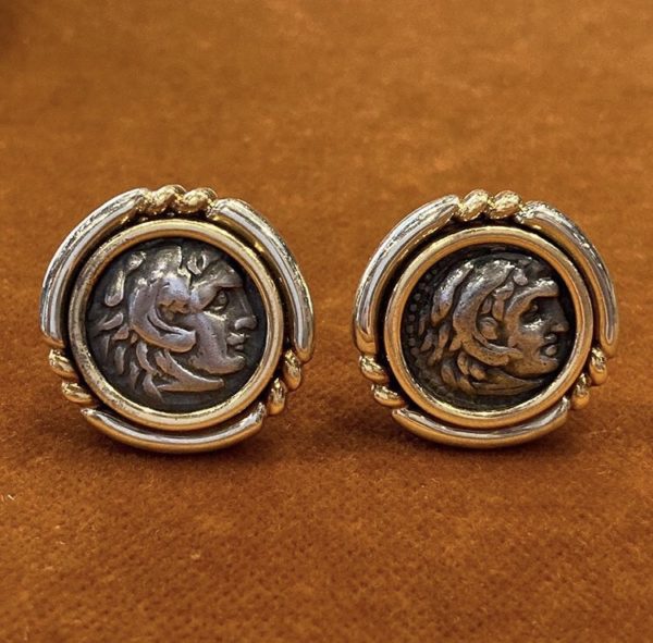 Bulgari Monete Ancient Coin Earclips - Image 3
