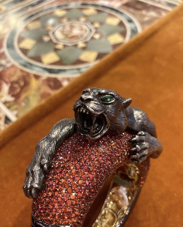Sabbadini Panther Gold Silver Bracelet - Image 4