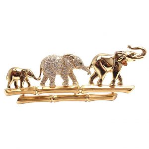 Cartier Elephant Family Brooch