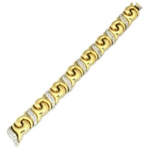Piero Milano Synthesis Diamond Gold Bracelet
