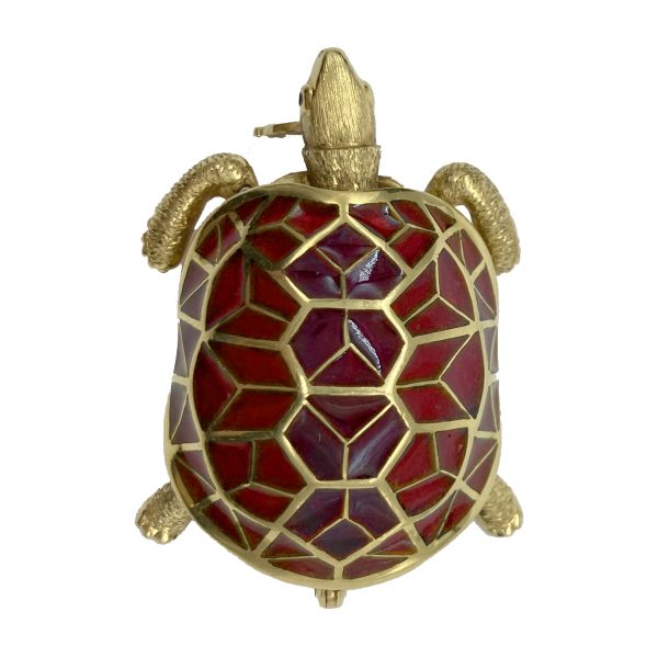 Cartier Hardstone Turtle Brooch