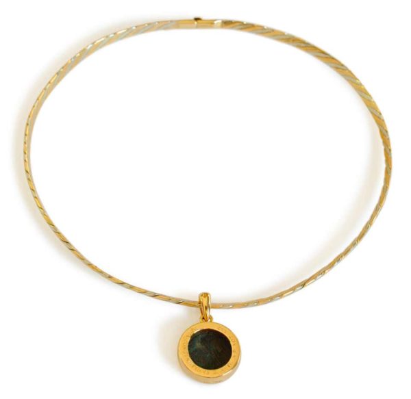 Bulgari Monete Ancient Roman Coin Braided Necklace - Image 3
