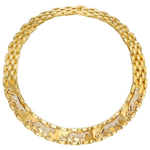 Iconic Diamond Cartier Panthère Necklace