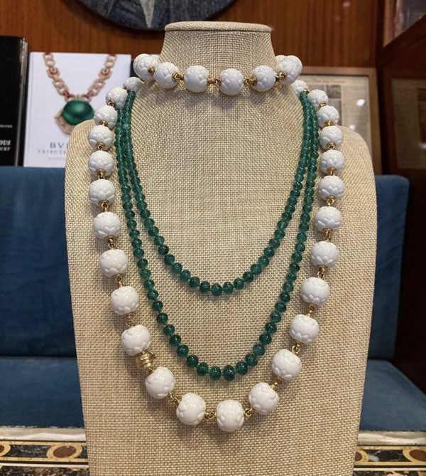 Bulgari Emerald Beads Necklace - Image 2