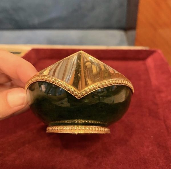 Fabergé Nephrite, Gold, and Ruby Kovsh - Image 6