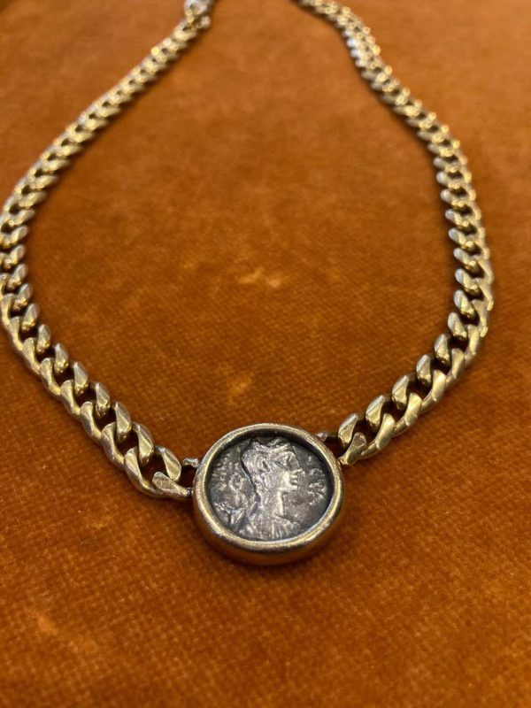 Bulgari Monete Ancient Roman Coin Chain Necklace - Image 3