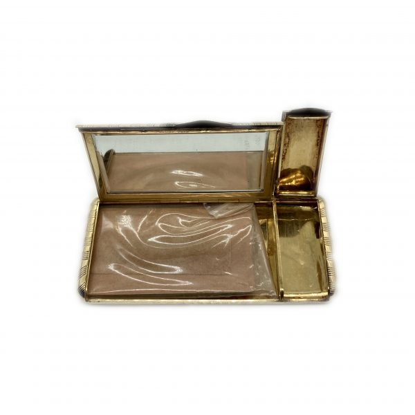 Retro Cartier Gold Compact with Diamonds - Image 2