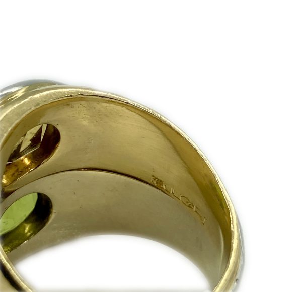 Vintage Bulgari Citrine and Peridot Ring - Image 2