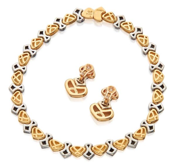 Marina B Ciao Heart Necklace Earrings Set - Image 2