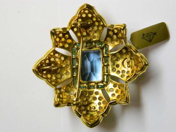 Van Cleef & Arpels Aquamarine Citrine Brooch - Image 3