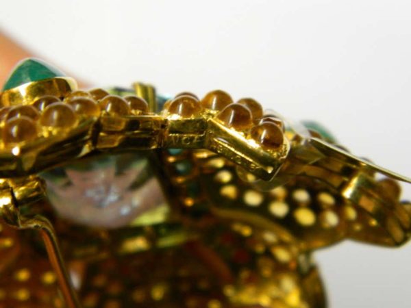 Van Cleef & Arpels Aquamarine Citrine Brooch - Image 4