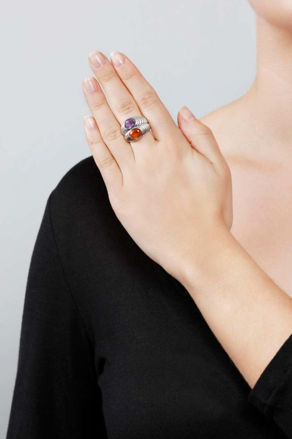 Bulgari Citrine and Amethyst Ring - Image 2