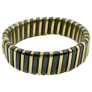 Bulgari Yellow and Blackened Gold Bracelet