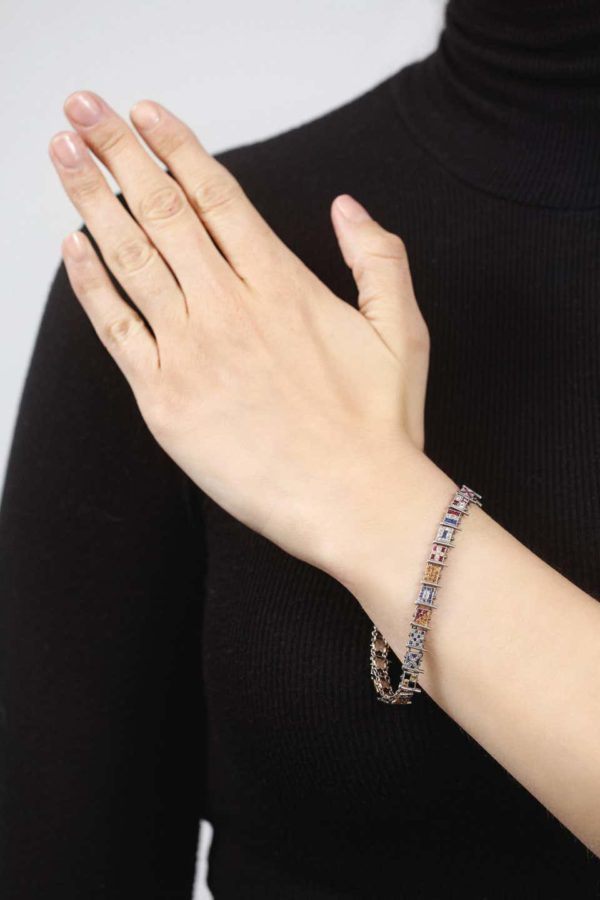 Maritime Nautical Flag Gemstone Bracelet - Image 2