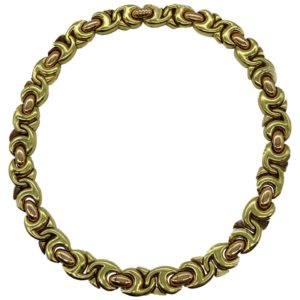 Bulgari Gancio Two-Color Gold Link Necklace