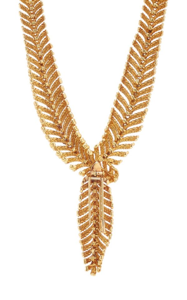 Boucheron Retro Diamond Feather Necklace - Image 4
