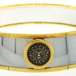 Marina B Solar Coins Steel Choker Necklace