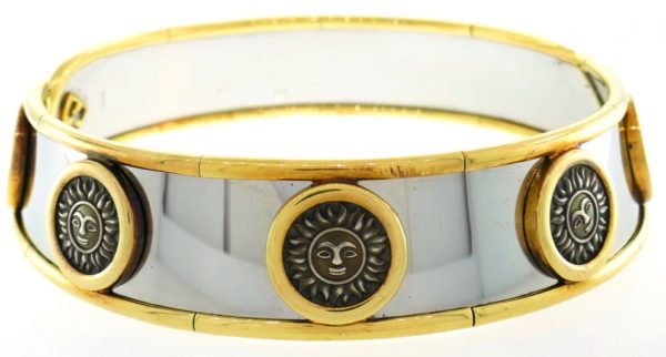 Marina B Solar Coins Steel Choker Necklace
