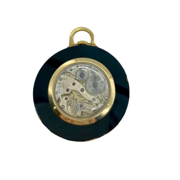 UTI Onyx Ruby Skeleton Pocket Watch - Image 2